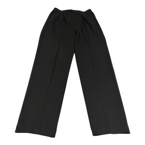 St. John Basics Black Knit Wide Leg Pants Women's Size 10